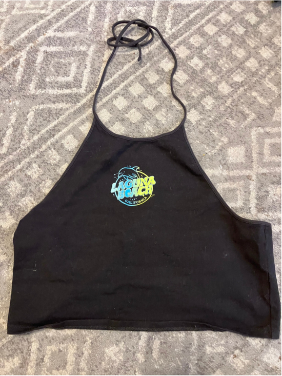 H&M Tops - Y2K H&M Laguna Beach California Graphic Halter Crop Top (Small)